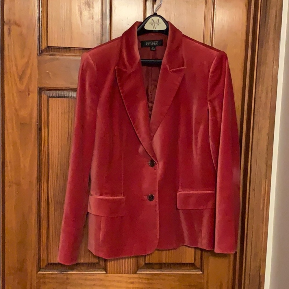 Kasper crushed velvet jacket (14)